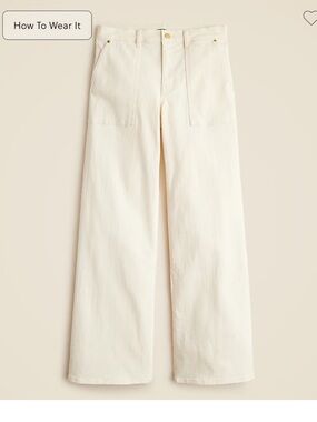 Jcrew Camp Pocket Wide Leg Jeans